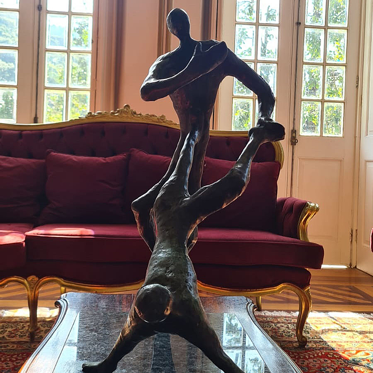 imagem do produto Escultura Capoeirista em Bronze 56cm EBZ527 Movimento e Cultura Brasileira