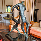 imagem do produto Escultura Capoeirista em Bronze 56cm EBZ527 Movimento e Cultura Brasileira