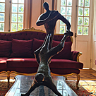 imagem do produto Escultura Capoeirista em Bronze 56cm EBZ527 Movimento e Cultura Brasileira