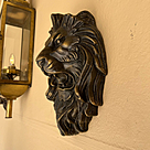 imagem do produto Escultura Cara de Le�o em Bronze 34cm EBZ605 Detalhes Marcantes