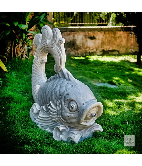 imagem de Escultura Carpa 65cm FML161 | Arte Decorativa e Paisagismo