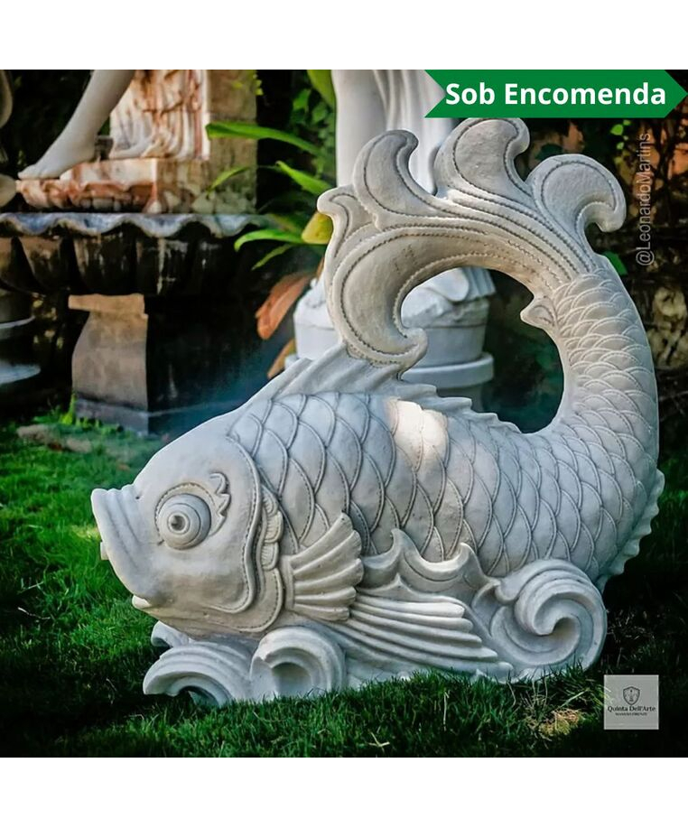 imagem do produto Escultura Carpa 65cm - FML161