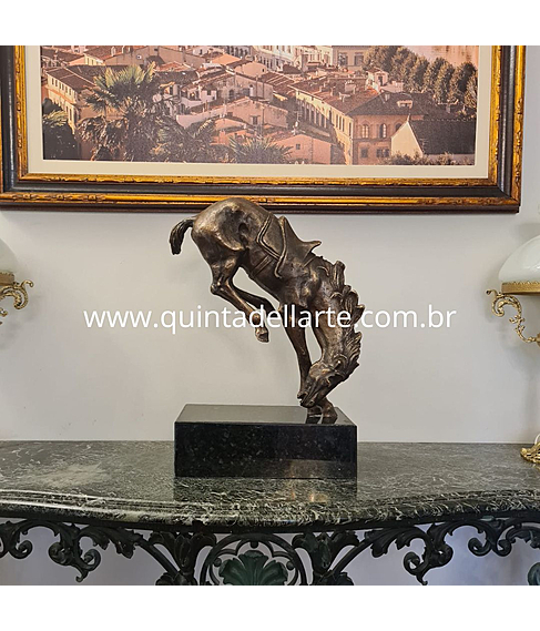 imagem de Escultura Cavalo de Bronze 52cm - EBZ543