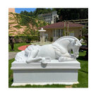 imagem do produto Escultura Cavalo Deitado com Base em M�rmore 135cm - EMP577 Eleg�ncia e Serenidade