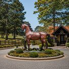 imagem do produto Escultura Cavalo em Bronze 198cm - EBZ603 Destaque para Haras e Ambientes R�sticos