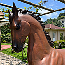 imagem do produto Escultura Cavalo em Bronze 198cm - EBZ603 Destaque para Haras e Ambientes R�sticos