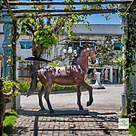 imagem do produto Escultura Cavalo em Bronze 198cm - EBZ603 Destaque para Haras e Ambientes R�sticos