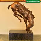imagem do produto Escultura Cavalo em Bronze 52cm EBZ543 For�a e Eleg�ncia