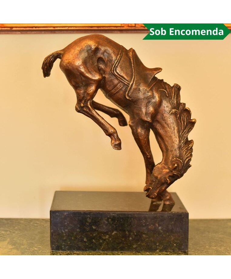 imagem do produto Escultura Cavalo em Bronze 52cm EBZ543 For�a e Eleg�ncia