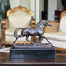 imagem do produto Escultura Cavalo Puro Sangue �rabe em Bronze 40cm VRBZ333 Eleg�ncia e Nobreza