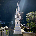 imagem do produto Escultura Chama Esculpida Branco 150cm - EMP740 Design Contempor�neo Decorativo