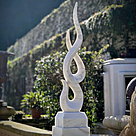 imagem do produto Escultura Chama Esculpida Branco 150cm - EMP740 Design Contempor�neo Decorativo
