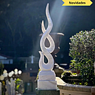 imagem do produto Escultura Chama Esculpida Branco 150cm - EMP740 Presen�a Arquitet�nica