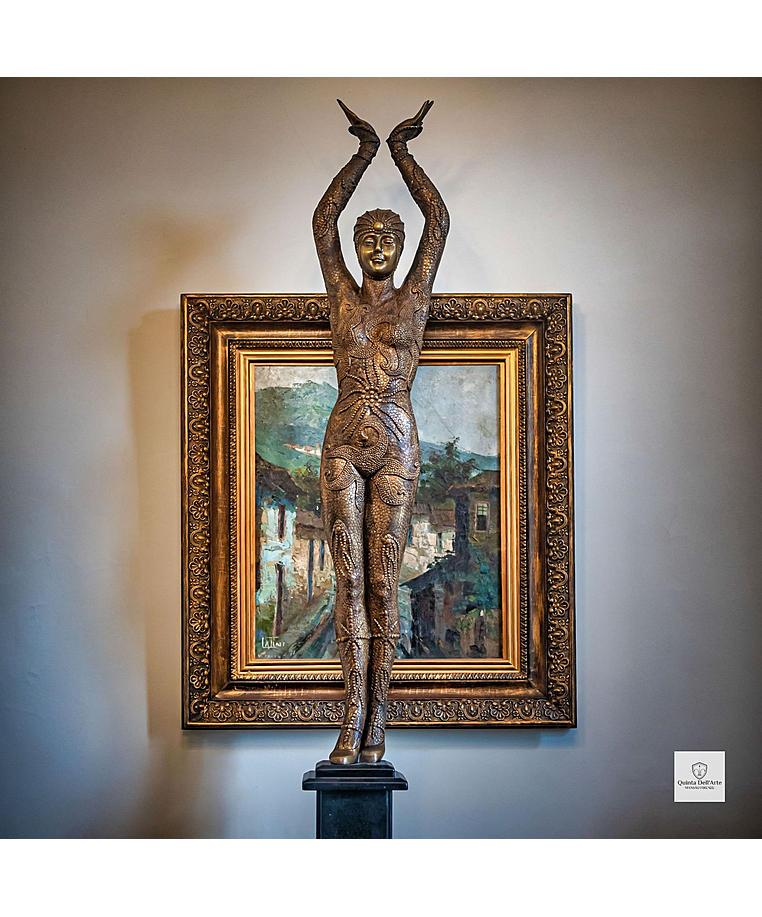 imagem do produto Escultura Chiparus em Bronze 143cm EBZ595 Sofistica��o Atemporal