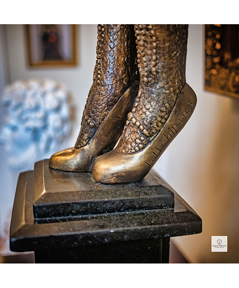 imagem do produto Escultura Chiparus em Bronze 143cm EBZ595 Sofistica��o Atemporal