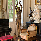 imagem do produto Escultura Chiparus em Bronze 143cm EBZ595 Sofistica��o Atemporal