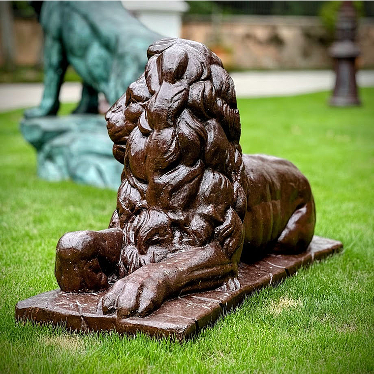 imagem do produto Escultura Cl�ssica Le�o de Ferro Fundido 73cm VRF029D