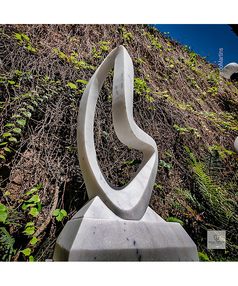 imagem do produto Escultura Curva Eterna M�rmore Branco 100cm EMP744 | Arte Escult�rica By Quinta DellArte