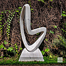 imagem do produto Escultura Curva Eterna M�rmore Branco 100cm EMP744 | Arte Escult�rica By Quinta DellArte