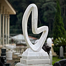 imagem do produto Escultura Curva Eterna M�rmore Branco 100cm EMP744 | Arte Escult�rica By Quinta DellArte