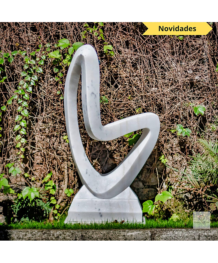 imagem do produto Escultura Curva Eterna M�rmore Branco 100cm EMP744 | Arte Escult�rica By Quinta DellArte