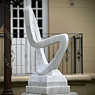 imagem do produto Escultura Curva Eterna M�rmore Branco 100cm EMP744 Composi��es Modernas