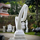imagem do produto Escultura Curva Eterna M�rmore Branco 100cm EMP744 Composi��es Modernas