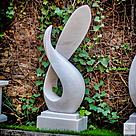 imagem do produto Escultura Curva Majestosa M�rmore Branco 120cm - EMP729