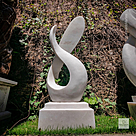 imagem do produto Escultura Curva Majestosa M�rmore Branco 120cm - EMP729