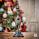 imagem do produto Escultura Dama by Cesaro em Bronze 31cm EBZ328 Eleg�ncia Contempor�nea