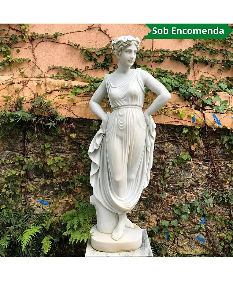 imagem do produto Escultura Dan�arina de Canova em M�rmore 160cm - EMP467 Destaque no Paisagismo