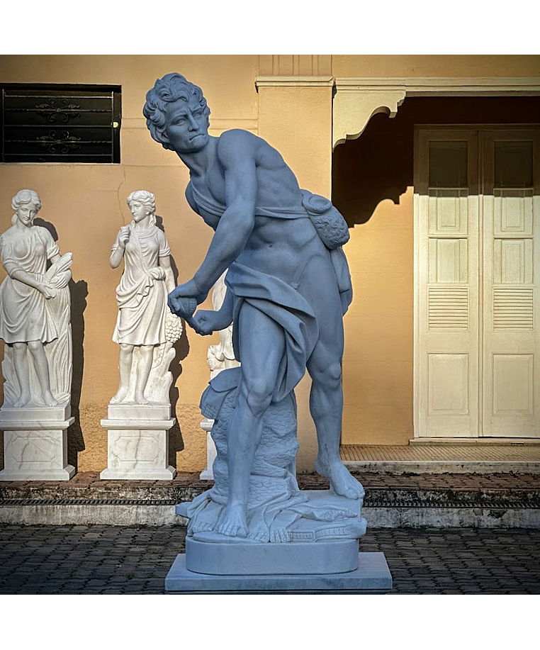 imagem do produto Escultura Davi de Bernini M�rmore Branco 230cm - EMP691 Cl�ssico Atemporal