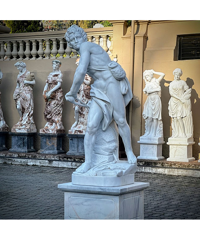 imagem do produto Escultura Davi de Bernini M�rmore Branco 230cm - EMP691 Cl�ssico Atemporal
