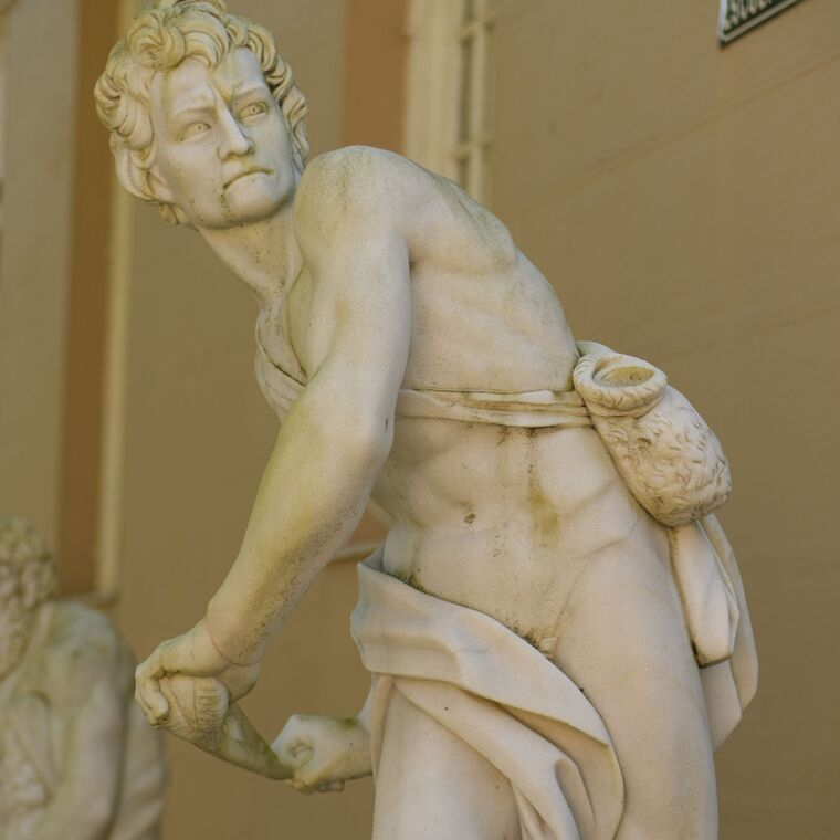 imagem do produto Escultura Davi de Bernini M�rmore Branco 230cm - EMP691 Obra-Prima da Arte Barroca