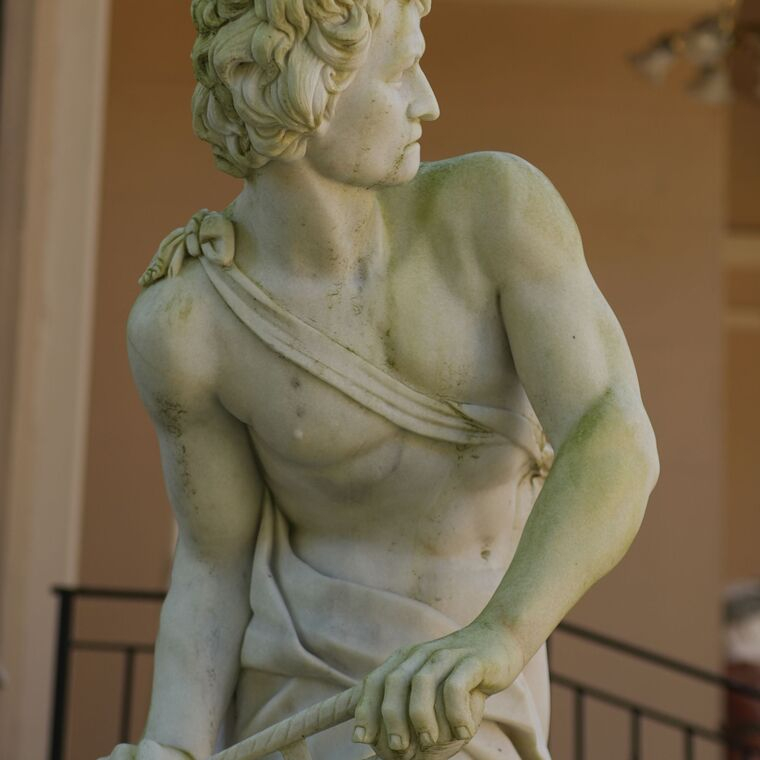 imagem do produto Escultura Davi de Bernini M�rmore Branco 230cm - EMP691 Obra-Prima da Arte Barroca