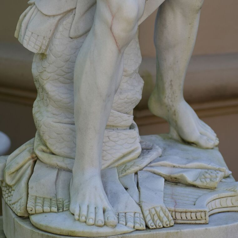 imagem do produto Escultura Davi de Bernini M�rmore Branco 230cm - EMP691 Obra-Prima da Arte Barroca