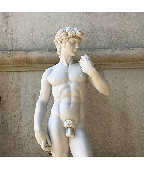 imagem de Escultura David em Mármore 180cm - EMP405 Obra Clássica