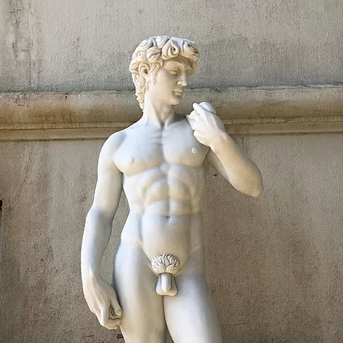 imagem de Escultura David em Mármore 180cm - EMP405 Obra Clássica