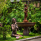 imagem do produto Escultura de Bronze a Voz do Sil�ncio 106cm - EBZ573 Eleg�ncia Art�stica