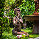 imagem do produto Escultura de Bronze a Voz do Sil�ncio 106cm - EBZ573 Eleg�ncia Art�stica