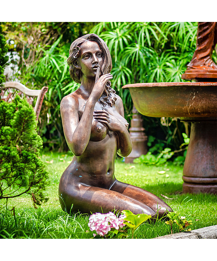 imagem do produto Escultura de Bronze a Voz do Sil�ncio 106cm - EBZ573