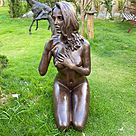 imagem do produto Escultura de Bronze a Voz do Sil�ncio 106cm - EBZ573