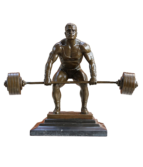 imagem de Escultura de Bronze Alteres Champion 23cm - EBZ297