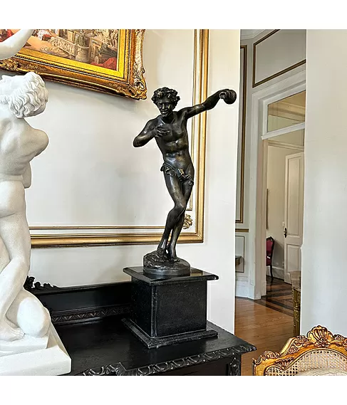 imagem de Escultura de Bronze Baco 100cm - EBZ556