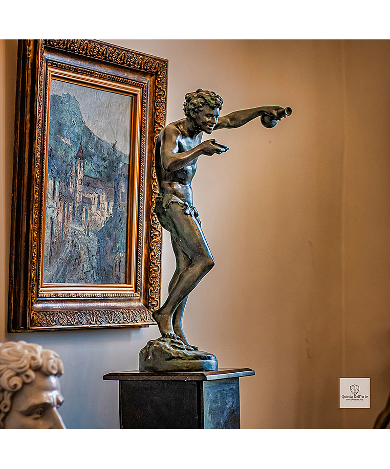 imagem do produto Escultura de Bronze Baco 100cm - EBZ556