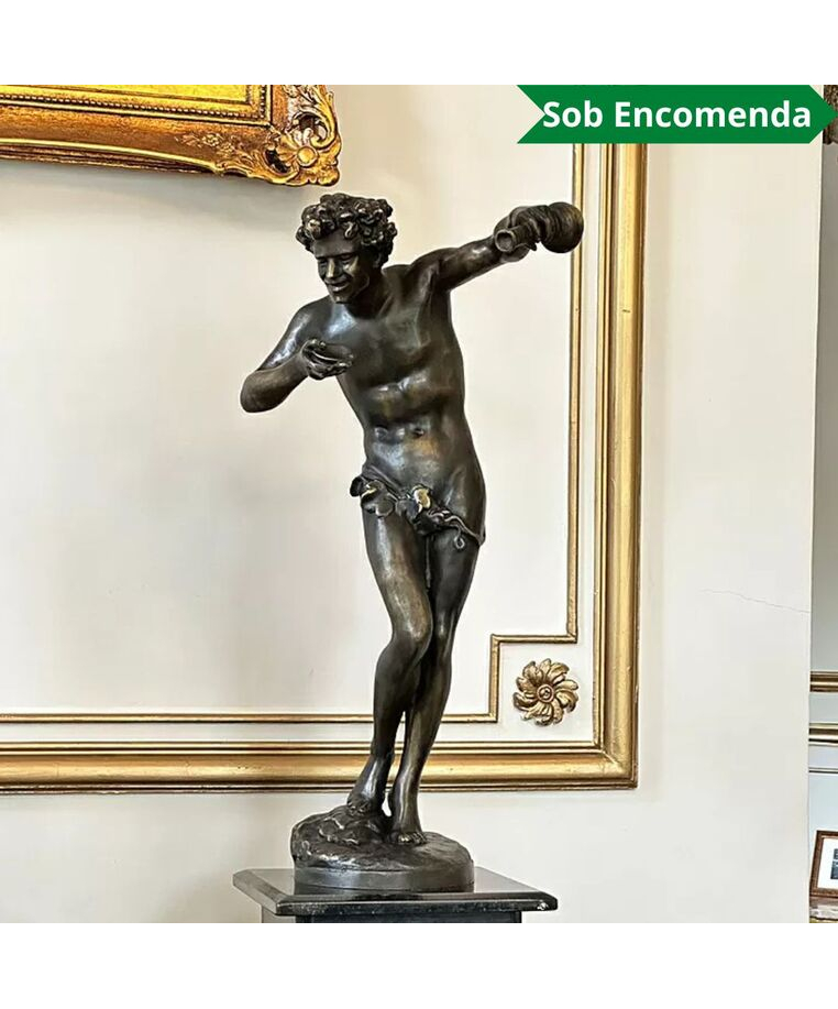 imagem do produto Escultura de Bronze Baco 100cm - EBZ556