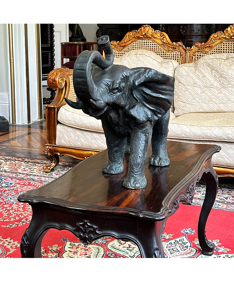imagem do produto Escultura de Bronze Elefante 45x62 - EBZ557