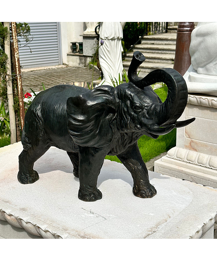 imagem do produto Escultura de Bronze Elefante 45x62 - EBZ557