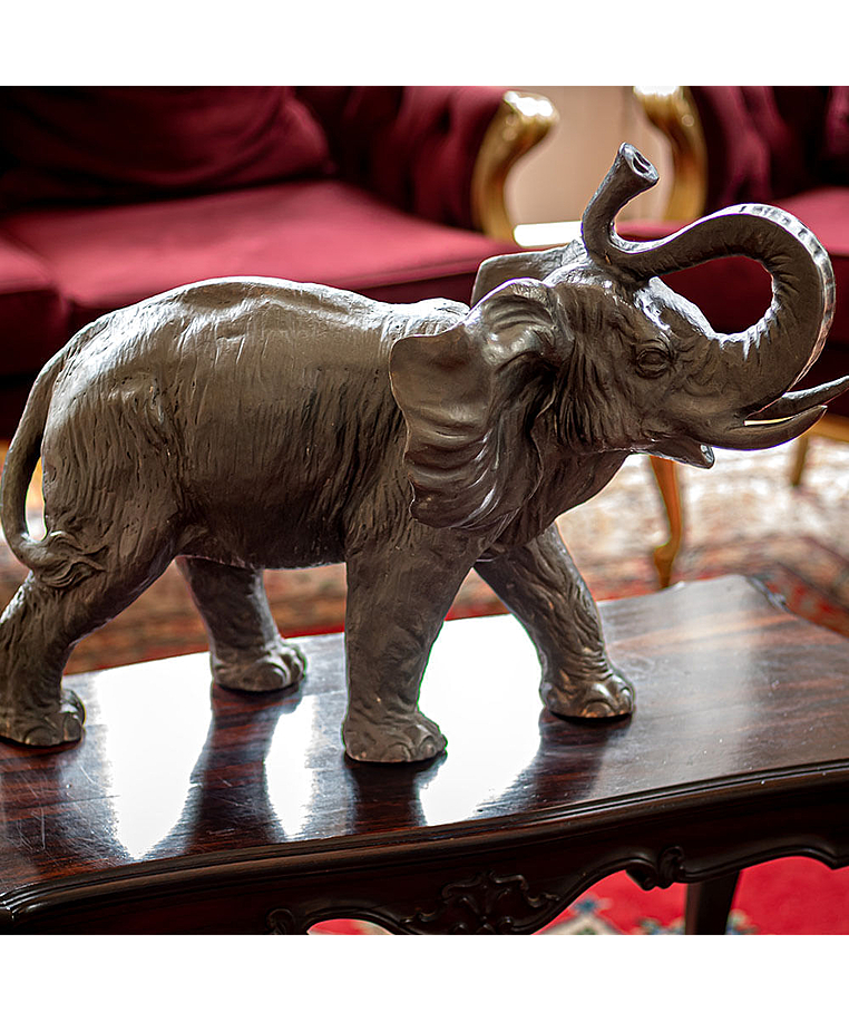 imagem do produto Escultura de Bronze Elefante 45x62 - EBZ557