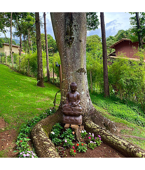 imagem de Escultura de Buda Sentado Ferro Fundido 95cm - EF238